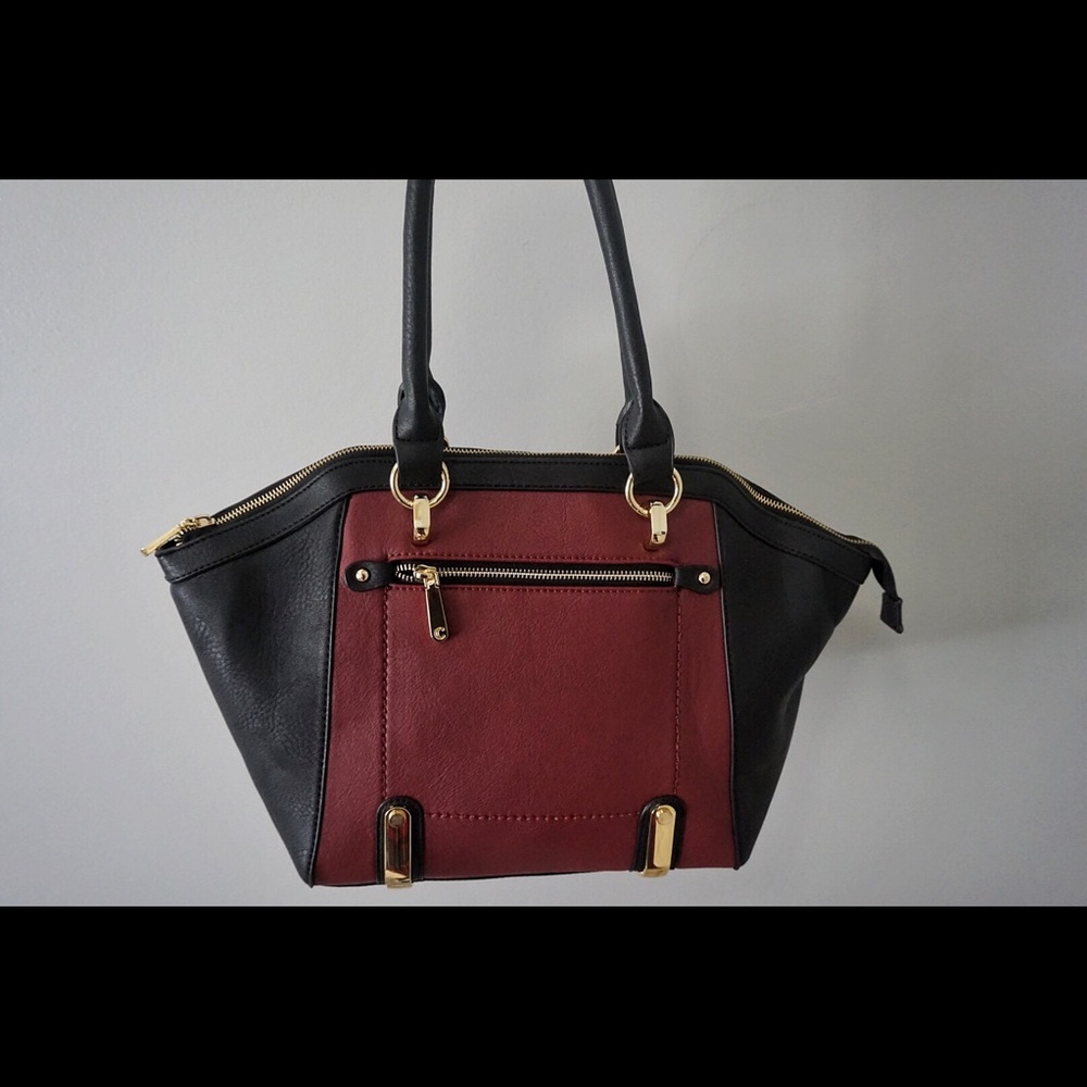 Burgundy tote
